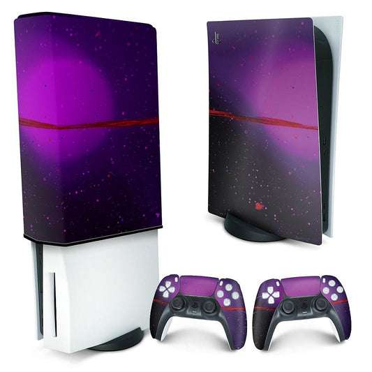 KIT Capa Anti Poeira e Skin Anti-Rage PS5 Fat Vertical - Abstrato #102