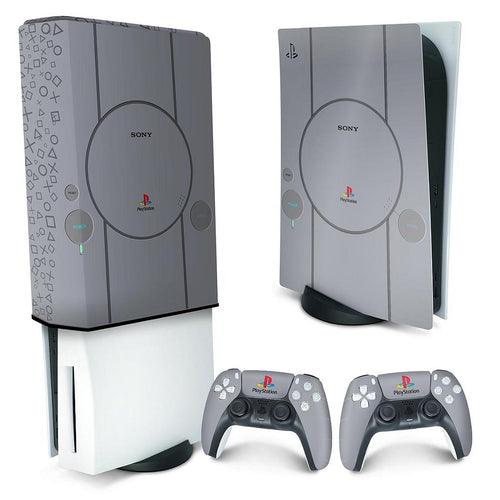 KIT Capa Anti Poeira e Skin Anti-Rage PS5 Fat Vertical - Sony Playstation 1