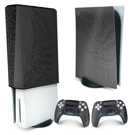 KIT Capa Anti Poeira e Skin Anti-Rage PS5 Fat Vertical - Modelo 001