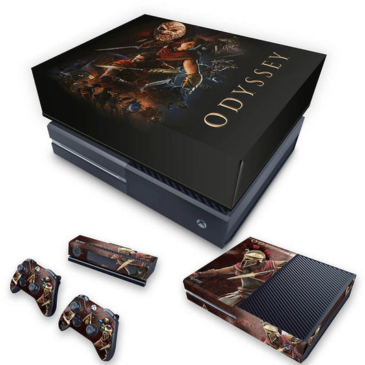 KIT Xbox One Fat Skin Anti-Rage e Capa Anti Poeira - Assassin's Creed Odyssey