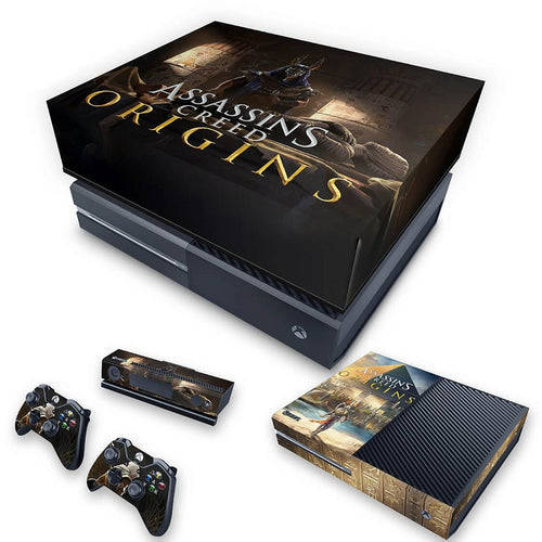 KIT Capa Anti Poeira e Skin Anti-Rage Xbox One Fat - Assassin's Creed: Origins