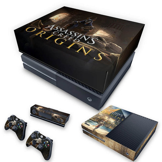 KIT Xbox One Fat Skin Anti-Rage e Capa Anti Poeira - Assassin's Creed: Origins