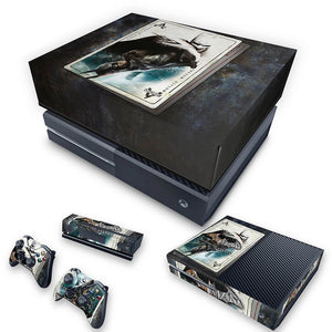 KIT Capa Anti Poeira e Skin Anti-Rage Xbox One Fat - Batman Return to Arkham