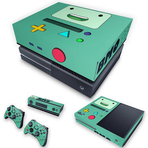 KIT Capa Anti Poeira e Skin Anti-Rage Xbox One Fat - BMO Hora de Aventura