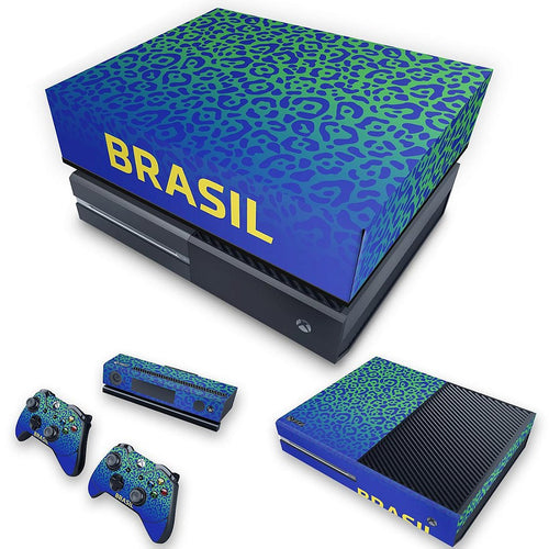 KIT Capa Anti Poeira e Skin Anti-Rage Xbox One Fat - Brasil
