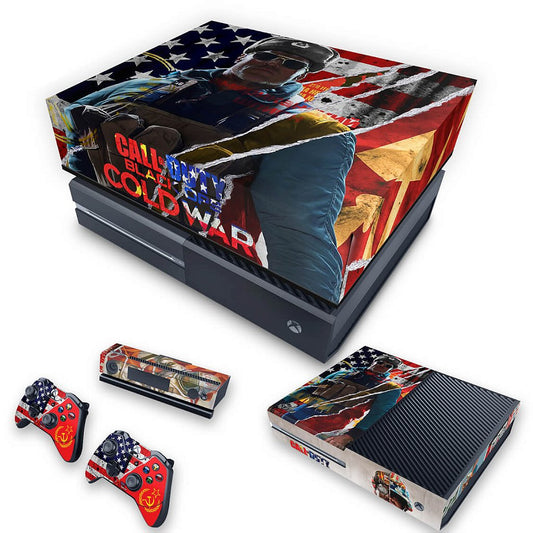 KIT Xbox One Fat Skin Anti-Rage e Capa Anti Poeira - Call Of Duty Cold War