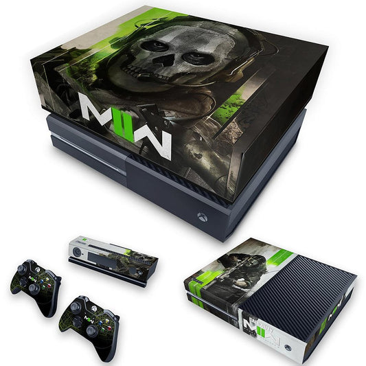 KIT Xbox One Fat Skin Anti-Rage e Capa Anti Poeira - Call Of Duty Modern Warfare II