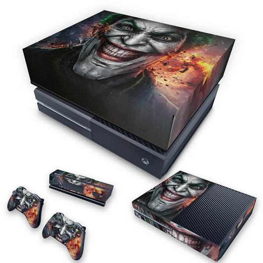 KIT Xbox One Fat Skin Anti-Rage e Capa Anti Poeira - Coringa - Joker #A