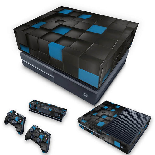 KIT Capa Anti Poeira e Skin Anti-Rage Xbox One Fat - Cubo