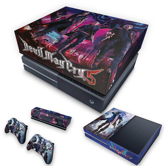 KIT Xbox One Fat Skin Anti-Rage e Capa Anti Poeira - Devil May Cry 5