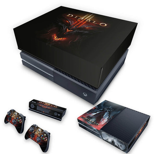 KIT Xbox One Fat Skin Anti-Rage e Capa Anti Poeira - Diablo