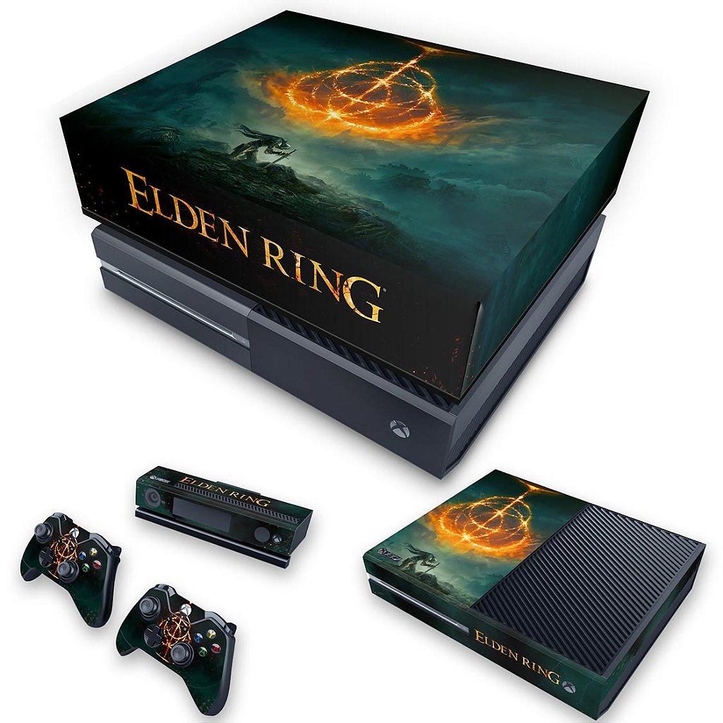 KIT Capa Anti Poeira e Skin Anti-Rage Xbox One Fat - Elden Ring