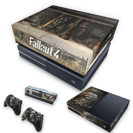 KIT Xbox One Fat Skin Anti-Rage e Capa Anti Poeira - Fallout 4