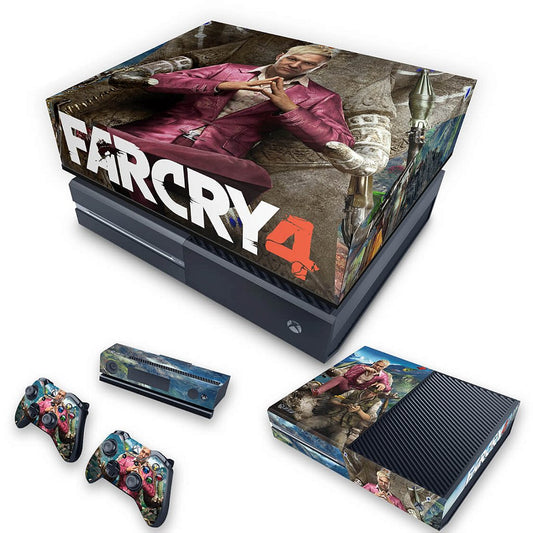 KIT Xbox One Fat Skin Anti-Rage e Capa Anti Poeira - Far Cry 4