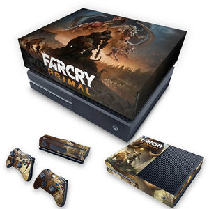 KIT Capa Anti Poeira e Skin Anti-Rage Xbox One Fat - Far Cry Primal