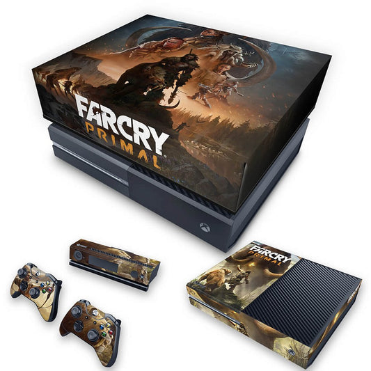 KIT Xbox One Fat Skin Anti-Rage e Capa Anti Poeira - Far Cry Primal