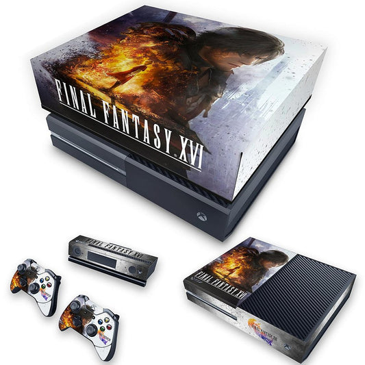 KIT Xbox One Fat Skin Anti-Rage e Capa Anti Poeira - Final Fantasy XVI