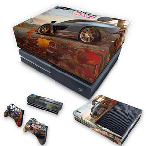 KIT Capa Anti Poeira e Skin Anti-Rage Xbox One Fat - Forza Horizon 4