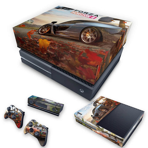 KIT Capa Anti Poeira e Skin Anti-Rage Xbox One Fat - Forza Horizon 4