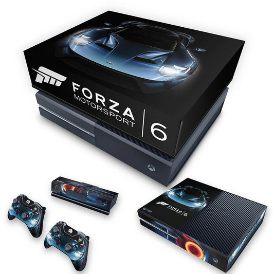 KIT Xbox One Fat Skin Anti-Rage e Capa Anti Poeira - Forza Motor Sport 6