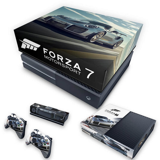 KIT Xbox One Fat Skin Anti-Rage e Capa Anti Poeira - Forza Motorsport 7