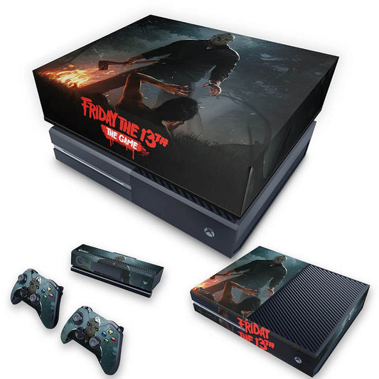 KIT Xbox One Fat Skin Anti-Rage e Capa Anti Poeira - Friday the 13th The game - Sexta-Feira 13