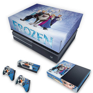 KIT Capa Anti Poeira e Skin Anti-Rage Xbox One Fat - Frozen