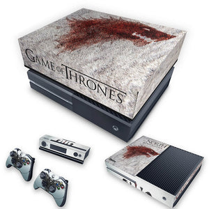 KIT Capa Anti Poeira e Skin Anti-Rage Xbox One Fat - Game of Thrones #A