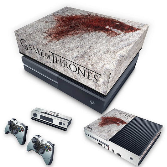 KIT Xbox One Fat Skin Anti-Rage e Capa Anti Poeira - Game of Thrones #A