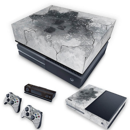 KIT Capa Anti Poeira e Skin Anti-Rage Xbox One Fat - Gears 5 Special Edition Bundle