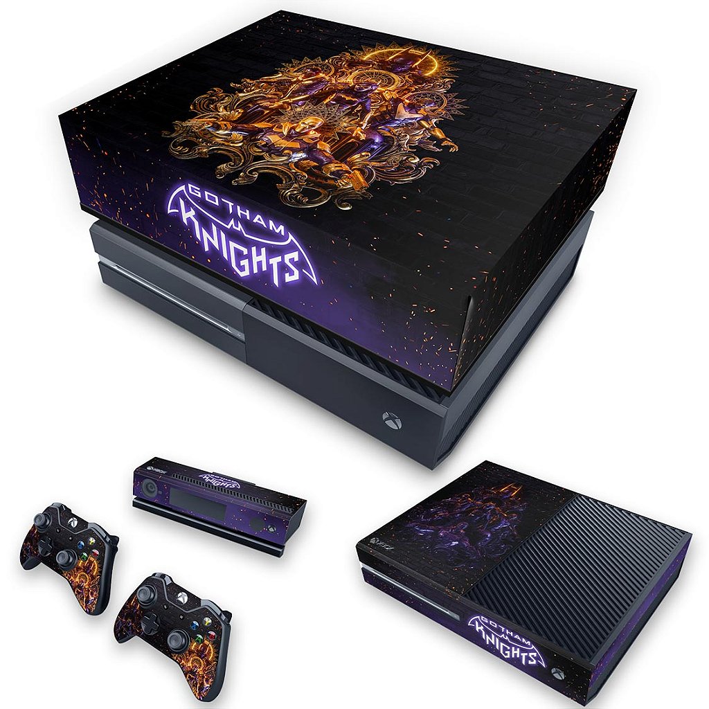 KIT Capa Anti Poeira e Skin Anti-Rage Xbox One Fat - Gotham Knights