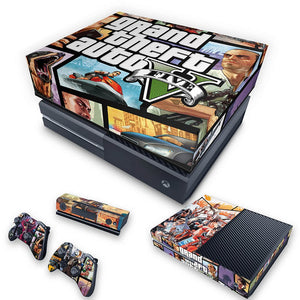 KIT Capa Anti Poeira e Skin Anti-Rage Xbox One Fat - GTA V