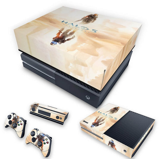 KIT Xbox One Fat Skin Anti-Rage e Capa Anti Poeira - Halo 5: Guardians #A