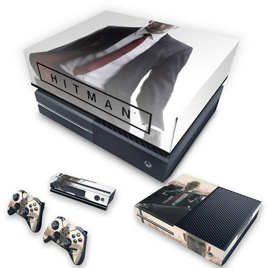 KIT Xbox One Fat Skin Anti-Rage e Capa Anti Poeira - Hitman 2016