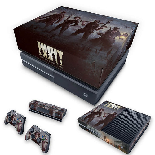 KIT Capa Anti Poeira e Skin Anti-Rage Xbox One Fat - Hunt: Horrors of the Gilded Age