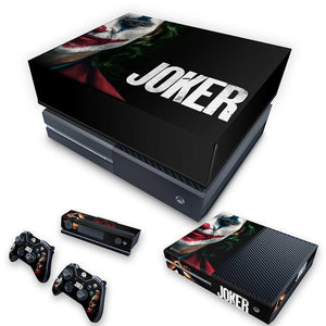 KIT Capa Anti Poeira e Skin Anti-Rage Xbox One Fat - Joker Coringa Filme