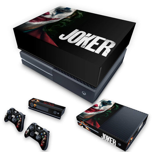 KIT Xbox One Fat Skin Anti-Rage e Capa Anti Poeira - Joker Coringa Filme