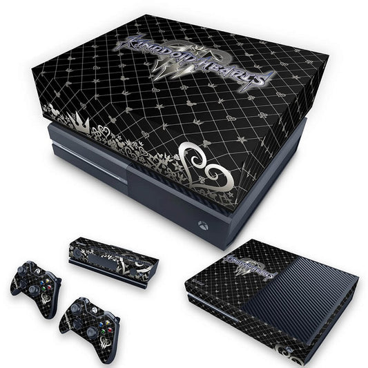 KIT Xbox One Fat Skin Anti-Rage e Capa Anti Poeira - Kingdom Hearts 3 III