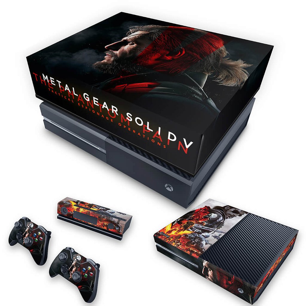 KIT Xbox One Fat Skin Anti-Rage e Capa Anti Poeira - Metal Gear Solid 5: The Phantom Pain