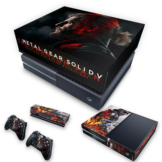 KIT Xbox One Fat Skin Anti-Rage e Capa Anti Poeira - Metal Gear Solid 5: The Phantom Pain