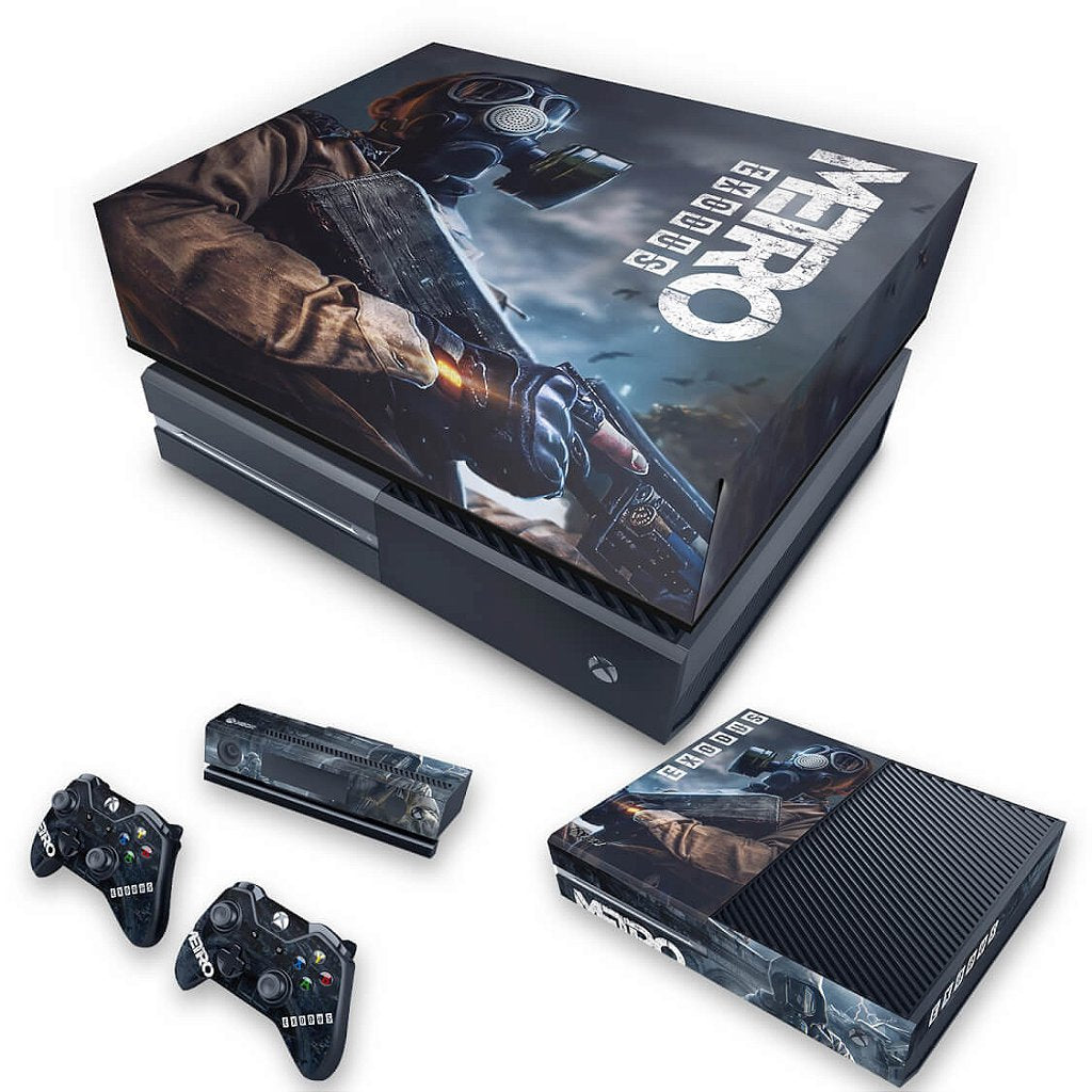 KIT Capa Anti Poeira e Skin Anti-Rage Xbox One Fat - Metro Exodus