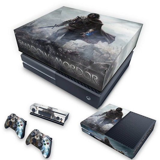 KIT Xbox One Fat Skin Anti-Rage e Capa Anti Poeira - Middle Earth: Shadow of Mordor
