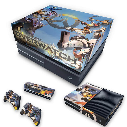 KIT Xbox One Fat Skin Anti-Rage e Capa Anti Poeira - Overwatch
