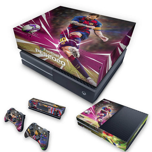 KIT Capa Anti Poeira e Skin Anti-Rage Xbox One Fat - PES 2020