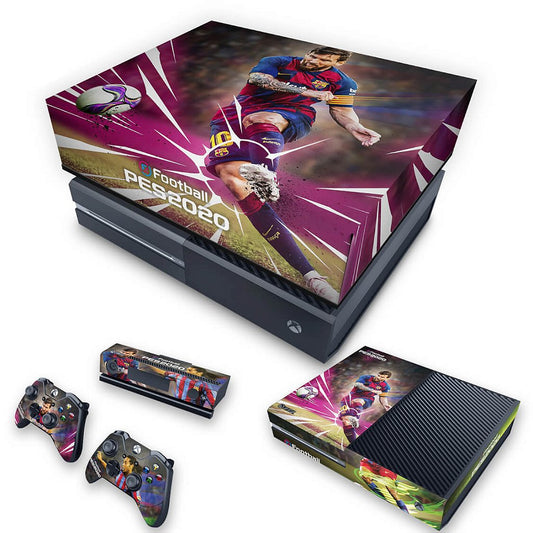KIT Xbox One Fat Skin Anti-Rage e Capa Anti Poeira - PES 2020
