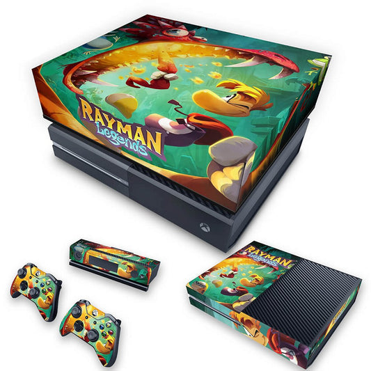 KIT Xbox One Fat Skin Anti-Rage e Capa Anti Poeira - Rayman Legends