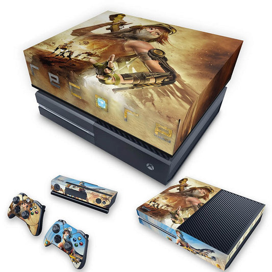 KIT Xbox One Fat Skin Anti-Rage e Capa Anti Poeira - Recore