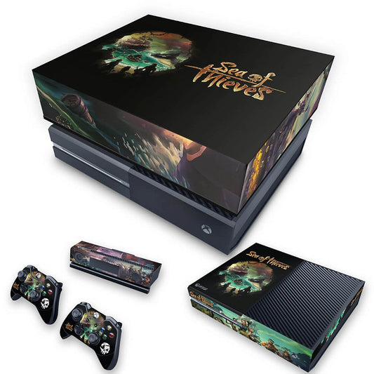 KIT Xbox One Fat Skin Anti-Rage e Capa Anti Poeira - Sea Of Thieves