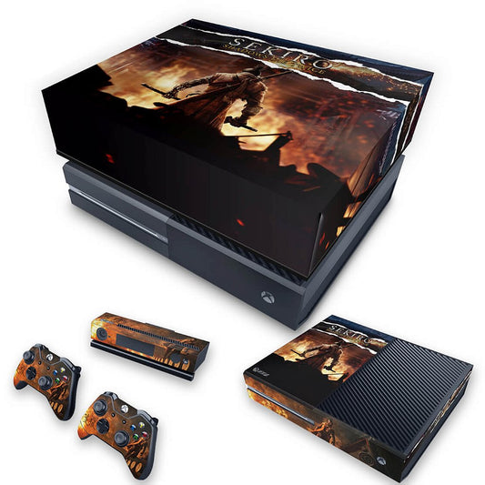 KIT Xbox One Fat Skin Anti-Rage e Capa Anti Poeira - Sekiro