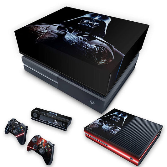 KIT Xbox One Fat Skin Anti-Rage e Capa Anti Poeira - Star Wars - Darth Vader